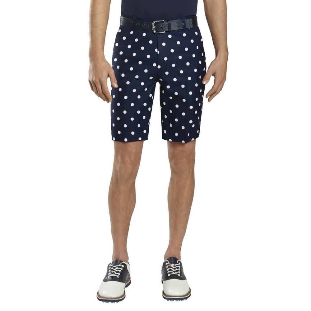 NEW NWT Men’s G/ Fore Polka Dot Golf Shorts Navy size 30